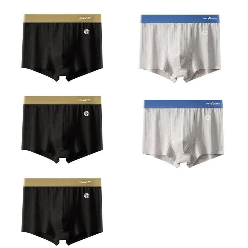 Men's Striped Boxer Shorts – 5-Pack Comfort Fit Underwear
