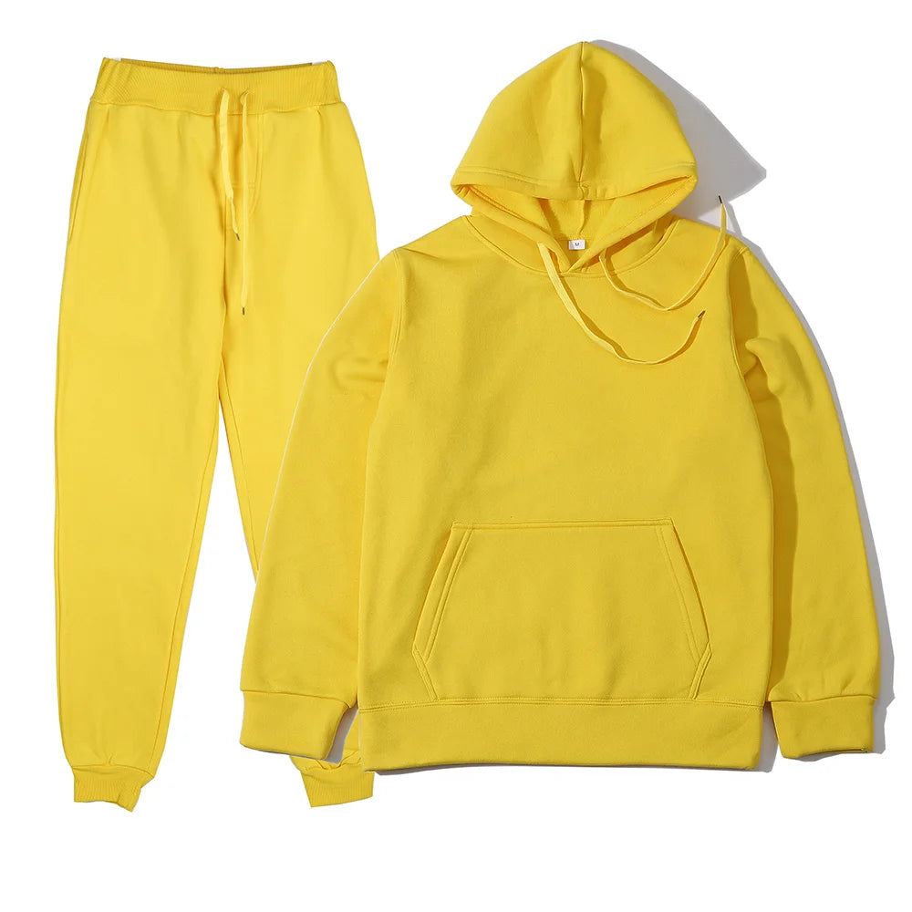Fashion Hoodie & Sweatpants Tracksuit Set