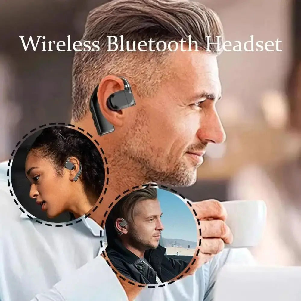 Bluetooth 5.4 Earhook Headset | Wireless Gaming & Business Headphones