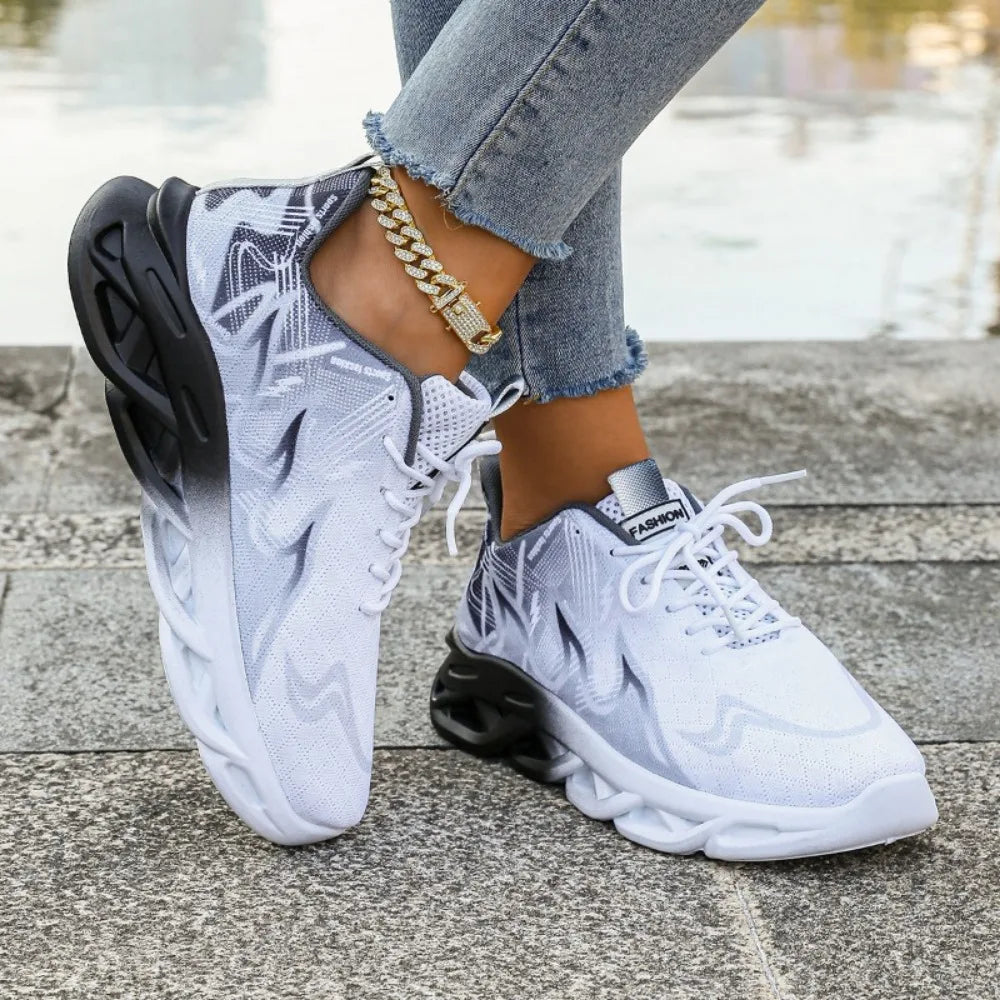 Women's Breathable Lightweight Sneakers – Anti-Slip Walking & Running Shoes