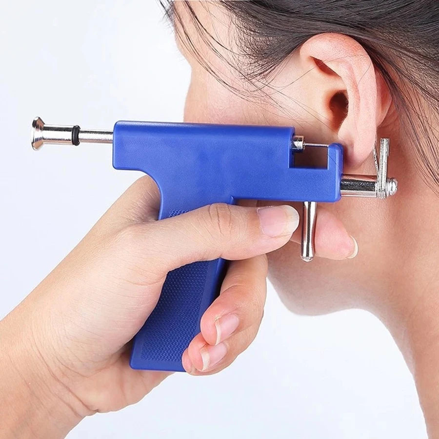 Professional Ear Piercing Kit – Gun + 98 Stainless Steel Studs