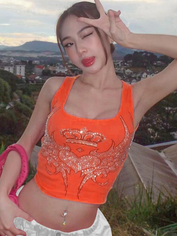 Dulzura Moda Femenina Y2K Ropa Urbana Fiesta Club Tops Cortos Rosados Camisolas Prendas Otoño 2024 Artículos al por Mayor Para Negocios T3211