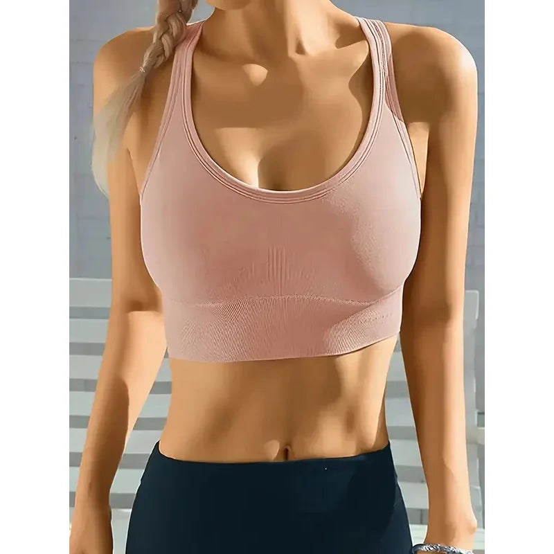 Women's Seamless Push-Up Yoga Sports Bra