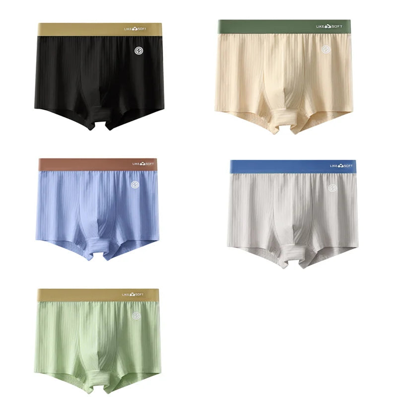 Men's Striped Boxer Shorts – 5-Pack Comfort Fit Underwear