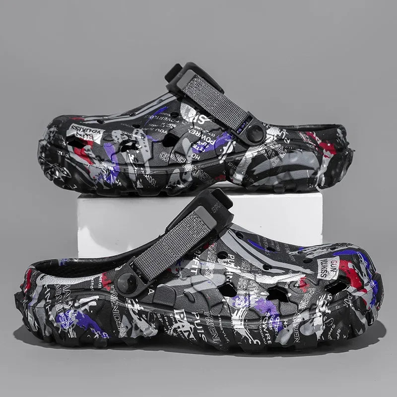 Plus Size Men's Clogs (Size 40–49) – Lightweight EVA Outdoor Sandals