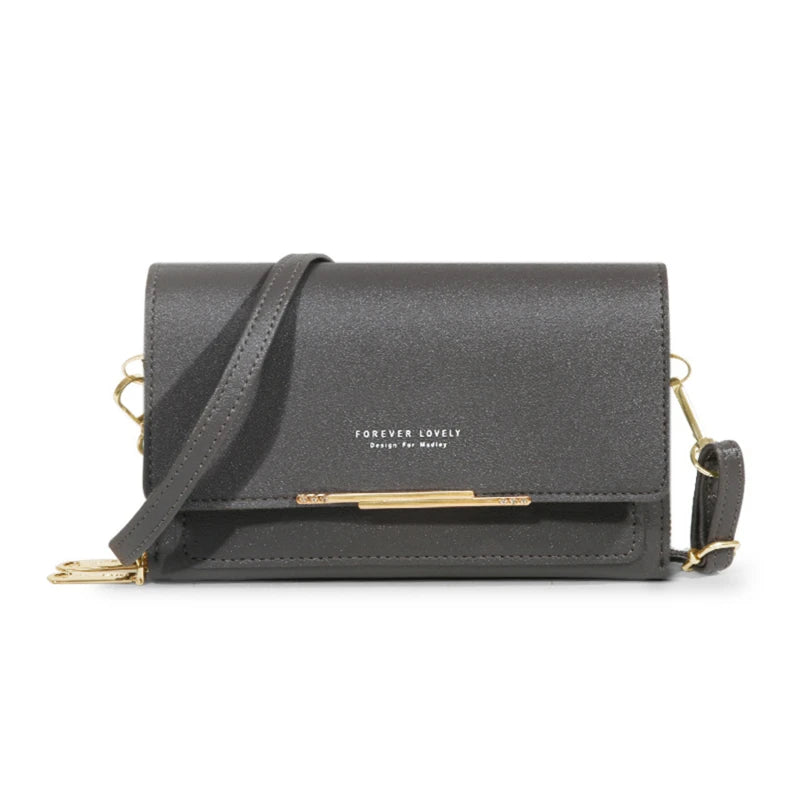 Korean Style Multi-Card Wallet Bag — Large Capacity Phone Pocket Shoulder Bag