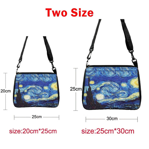 Bolso bandolera con estampado de dibujos animados de anime — Bolso cruzado ligero de doble cara