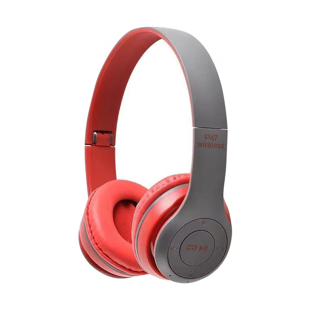 P47 Wireless Over-Ear Headphones | Bluetooth 5.3 HiFi Stereo with Mic