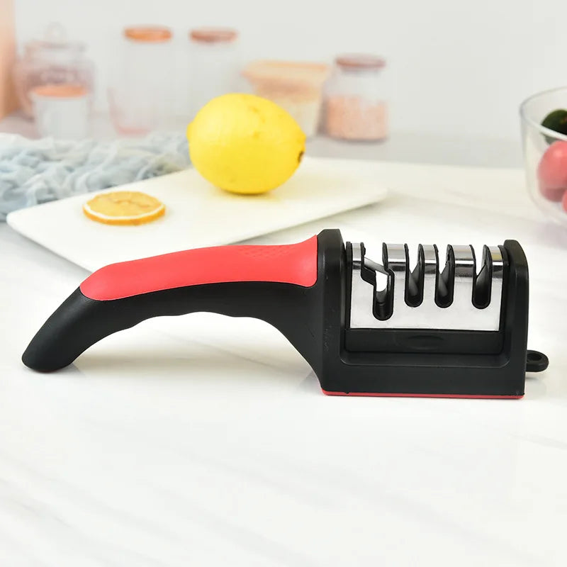 4-Segment Kitchen Knife Sharpener — Multi-Function Household Blade Sharpener