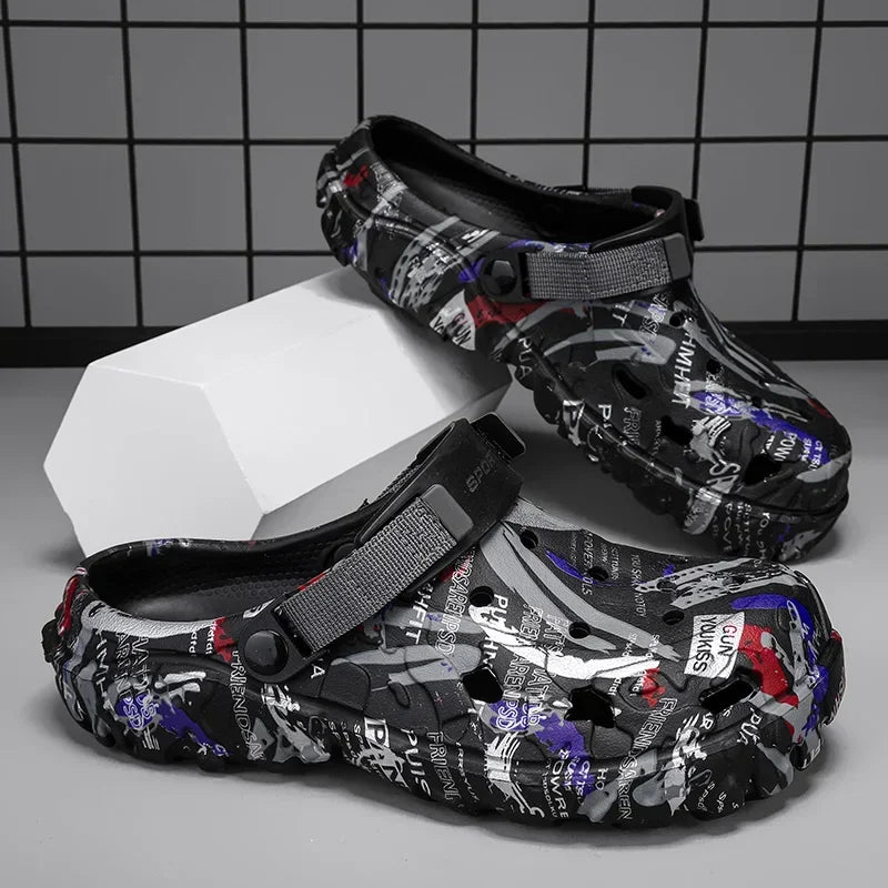Plus Size Men's Clogs (Size 40–49) – Lightweight EVA Outdoor Sandals
