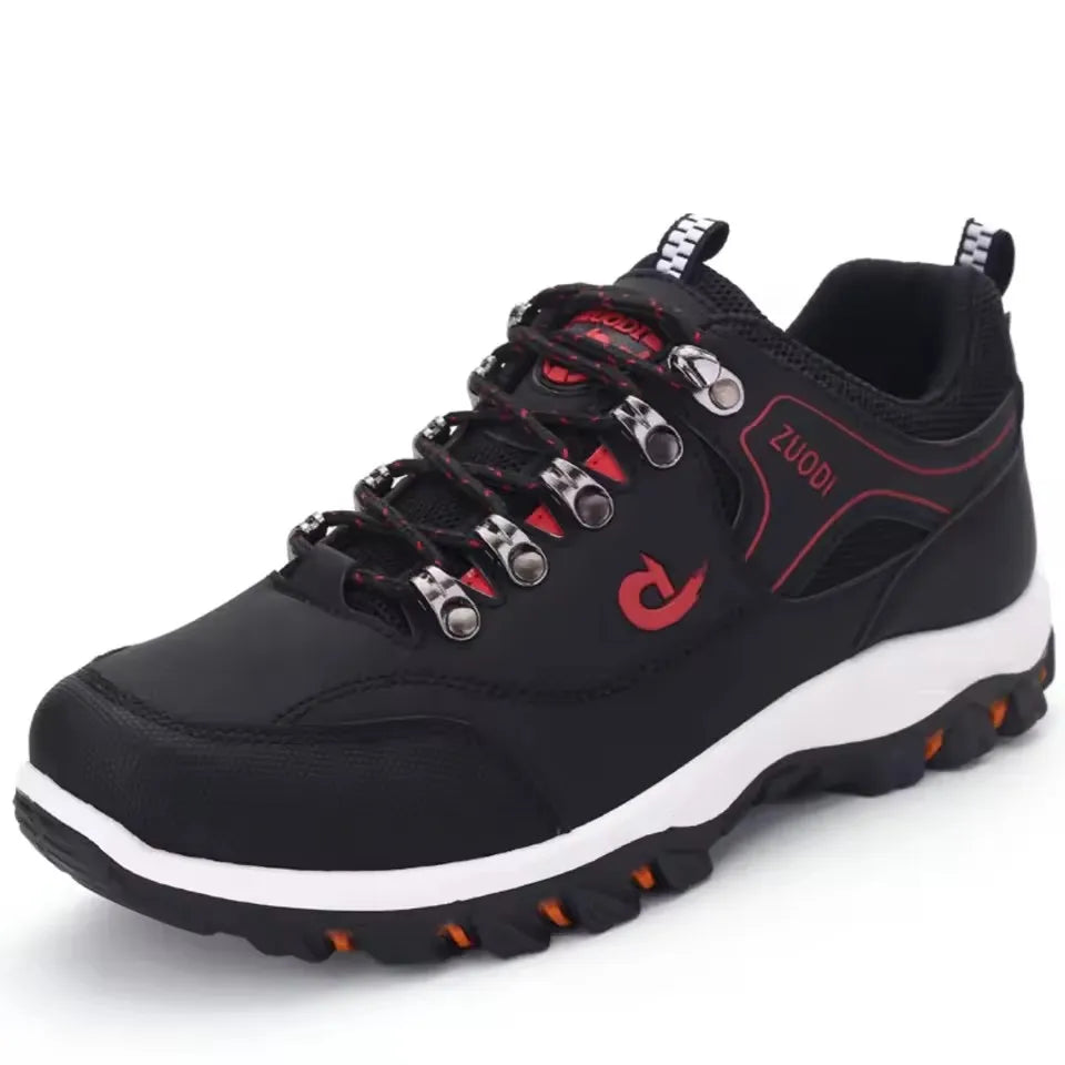 Men's Leather Casual Sneakers | Lightweight EVA Walking Shoes