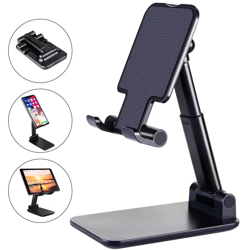 Adjustable Desktop Phone & Tablet Stand – Universal, Compatible with iPhone, iPad & More