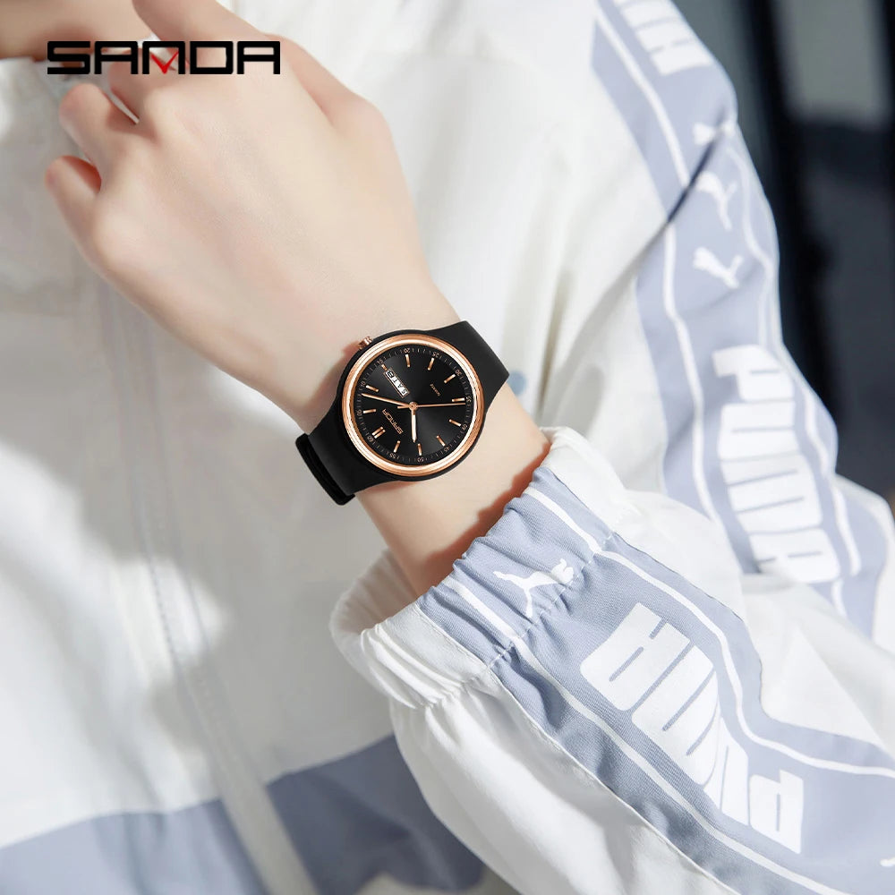 SANDA 6213 Women's Sport Digital Watch | Dual Calendar | Luminous | Water Resistant | 8 Colors