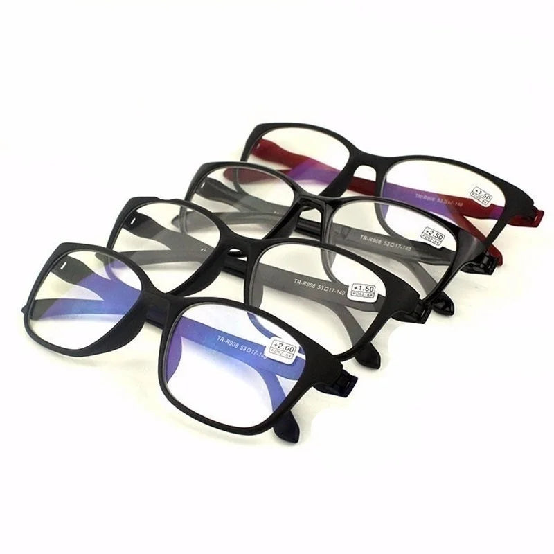Anti-Blue Light Reading Glasses – Unisex, Rectangle Frame | +0 to +4.0