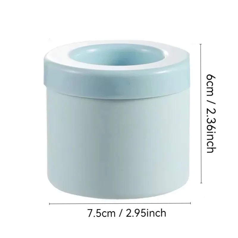 Silicone Round Ice Cube Mold – Cylindrical Ice Maker for Cocktails, Juice & Whiskey