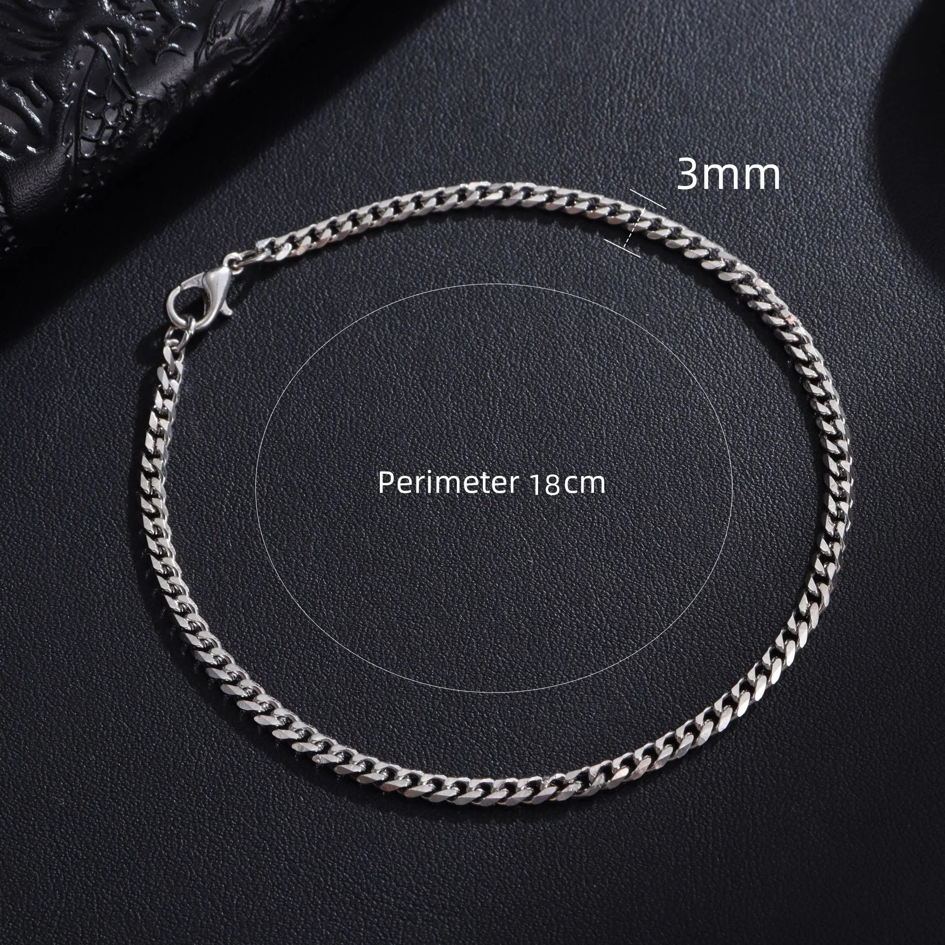 Stainless Steel Cuban Chain Bracelet – 3 to 10mm Widths | Men & Women