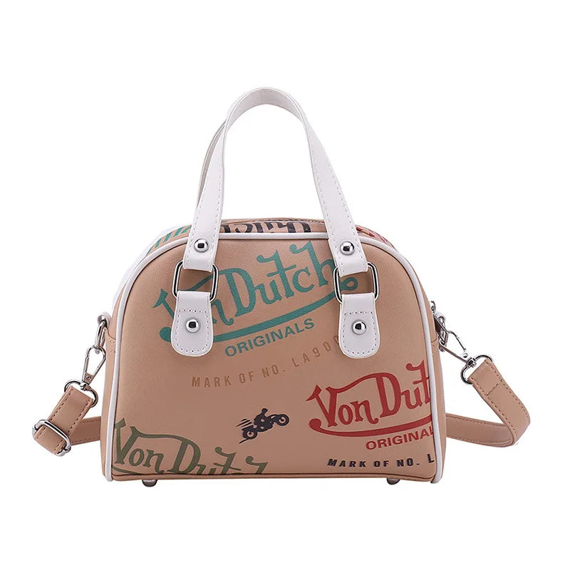Large Capacity Retro Crossbody Bag — Women's Versatile Shoulder Handbag