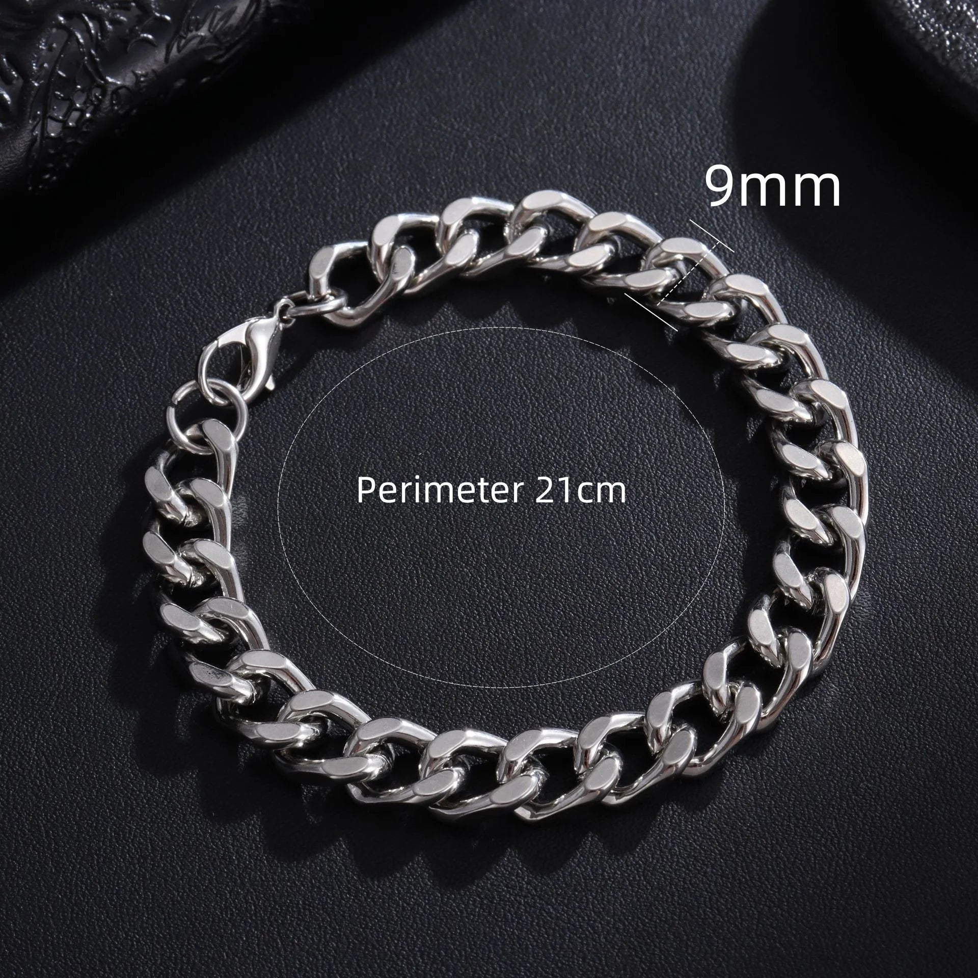 Stainless Steel Cuban Chain Bracelet – 3 to 10mm Widths | Men & Women