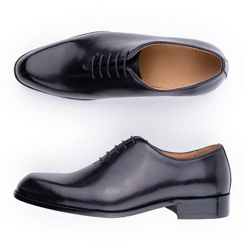 Men's Handmade Genuine Leather Oxford Shoes | Business Casual Dress Shoes
