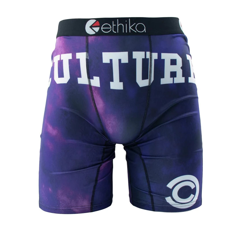ETHIKA 1Pcs Men Underwear Boxers Breathable Mesh Crotch Mens Trunks Plus Size S-3XL Man Swimming Underpants Men's Panties Trunks