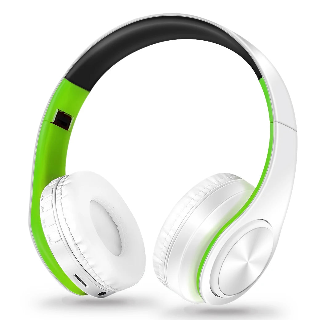 Wireless Bluetooth Over-Ear Headphones | 20Hr Battery, FM Radio & TF Card