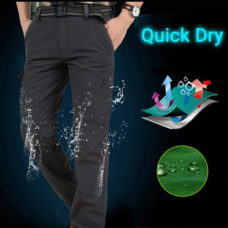 Men's Tactical Cargo Pants – Lightweight Multi-Pocket Outdoor Hiking Trousers