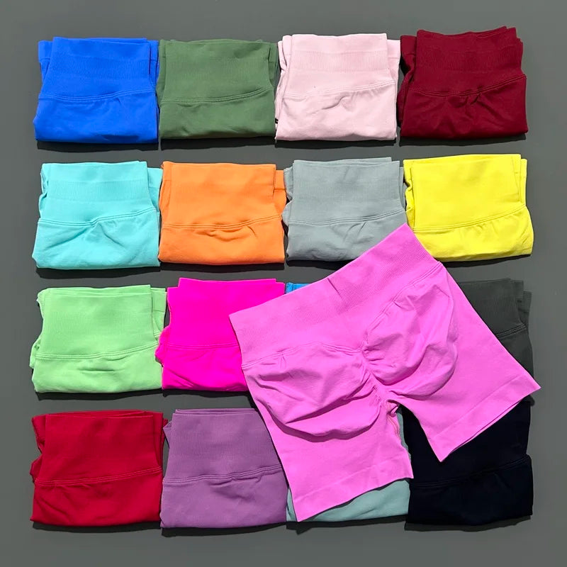 Women's Scrunch Bum Booty Shorts | Seamless Butt-Lifting Gym Yoga Legging Shorts XS-L