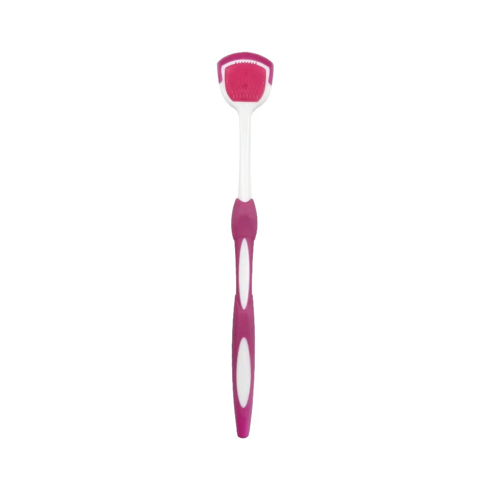 2pcs Tongue Cleaners Adult Kids Reusable Silicone Tongue Scraper Brush Washable Tongue Cleaning Tools Fresh Breath Oral Hygiene