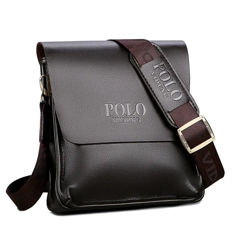 Men's Vertical Shoulder Bag — Casual Business Satchel Crossbody