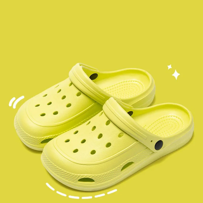 Waterproof EVA Garden Clogs – Unisex Anti-Slip Slides for Indoor & Outdoor
