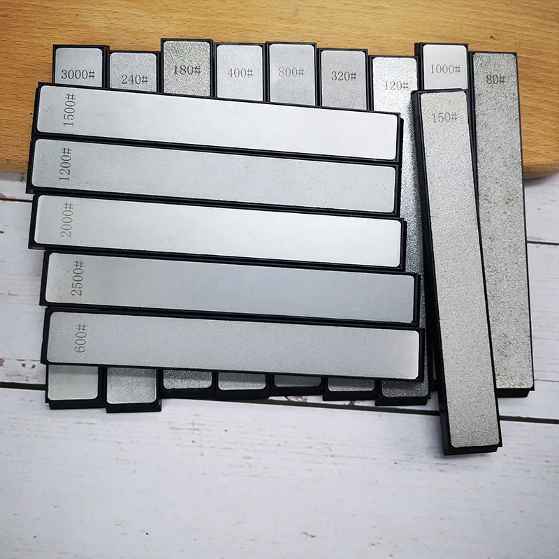 80-3000# Diamond Stone Whetstone Bar Knife Sharpener Scissors Razor Polished Kitchen Knife Sharpening System Tool Household Apex