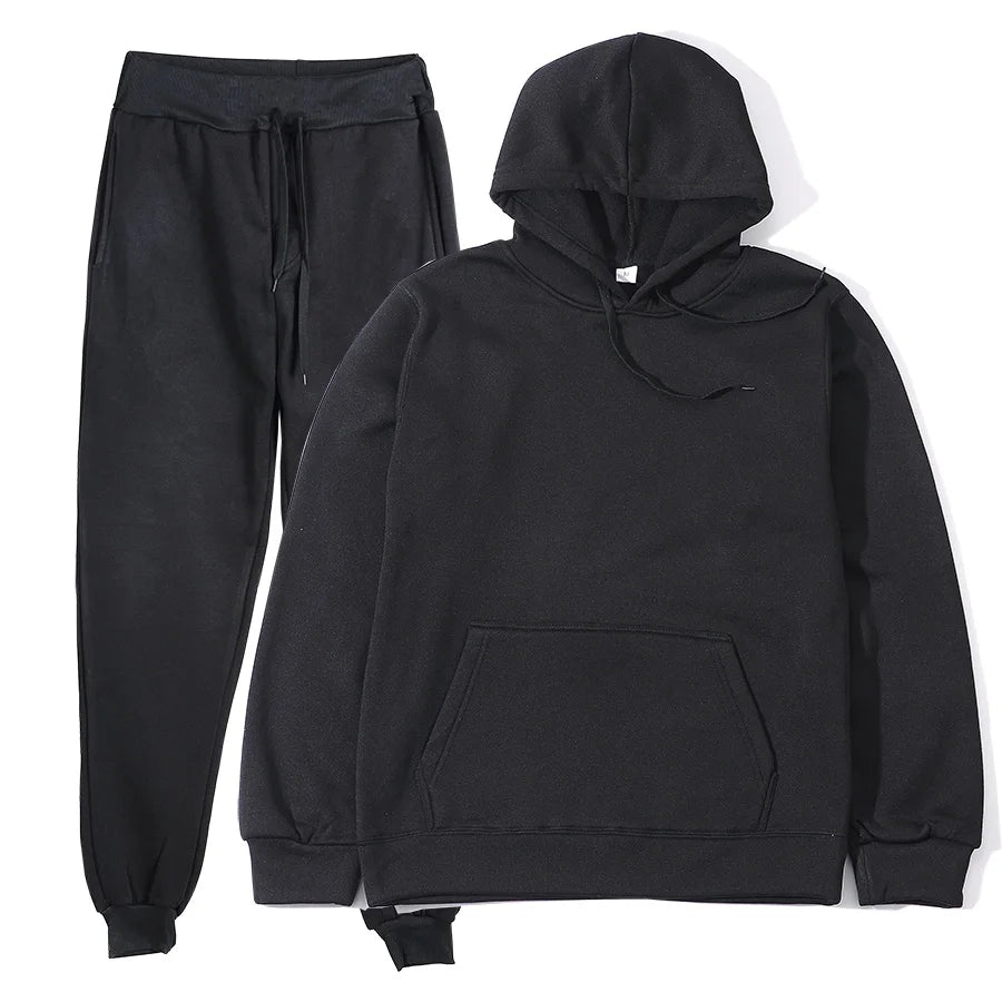 Fashion Hoodie & Sweatpants Tracksuit Set