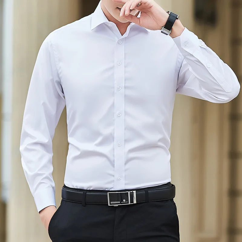 Men's Plus Size Slim Fit Dress Shirt