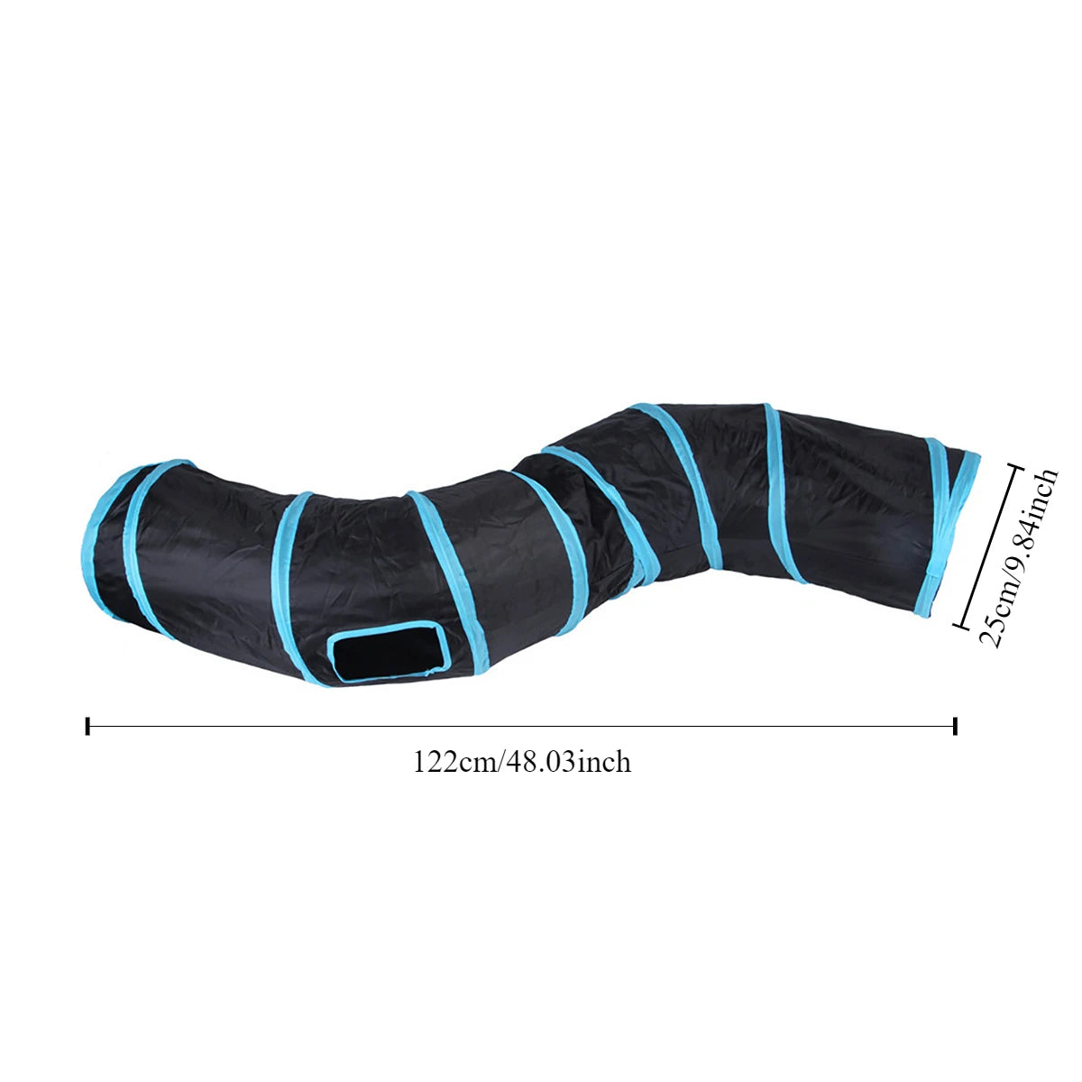 Túnel de juguete plegable para gatos – Túnel de juego interactivo plegable para gatos, gatitos y conejos