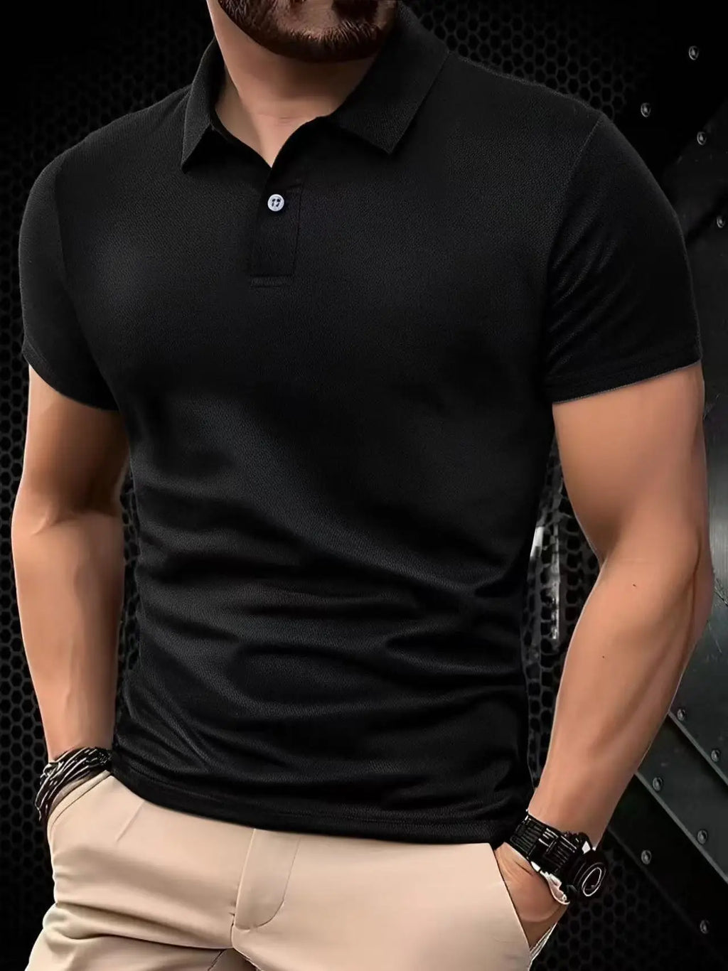 Men's Quick-Dry Polo Shirt – Lightweight & Breathable