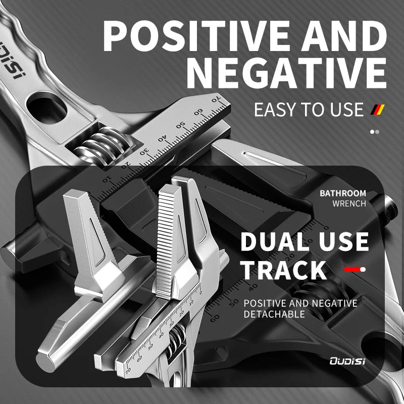 Multifunctional Adjustable Wrench – Large Opening Chrome-Vanadium Steel