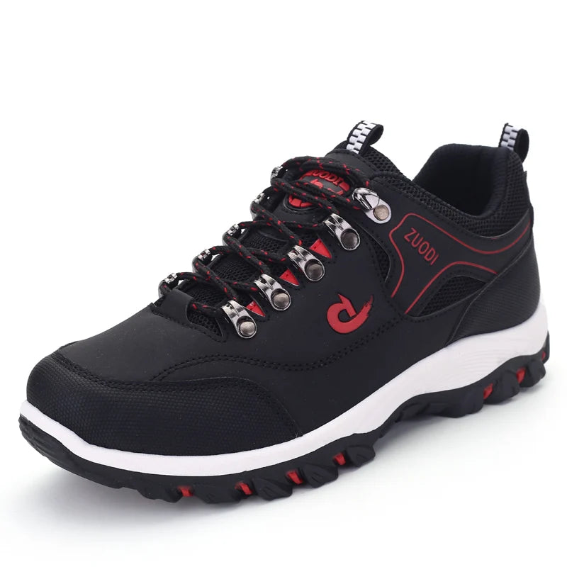 Men's Leather Casual Sneakers | Lightweight EVA Walking Shoes