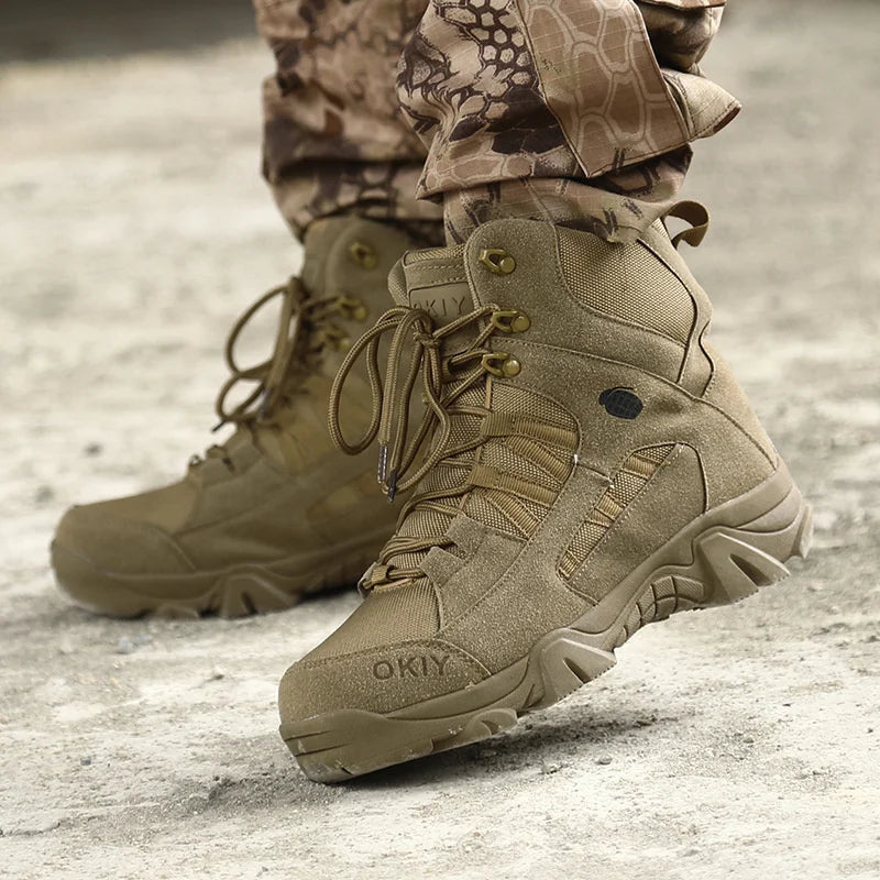 Men's Tactical Ankle Boots | Waterproof Outdoor Hiking & Work Boots