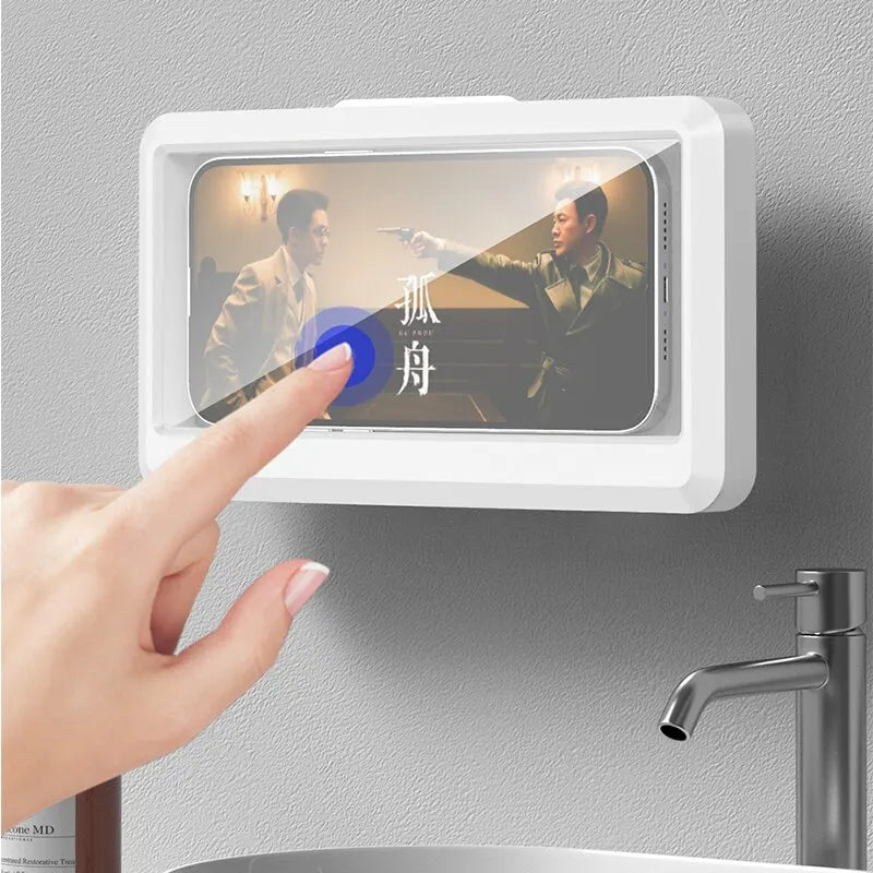Waterproof Shower Phone Holder | Universal Wall Mount Anti-Fog Touch Screen Case