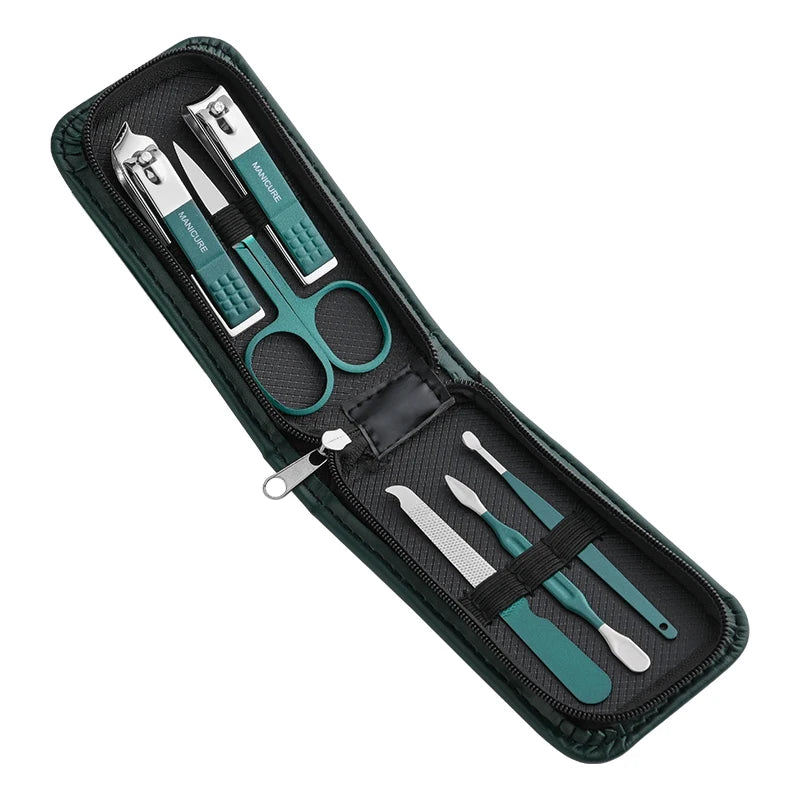 6-Piece Stainless Steel Nail Clipper Set – Men & Women Manicure Kit