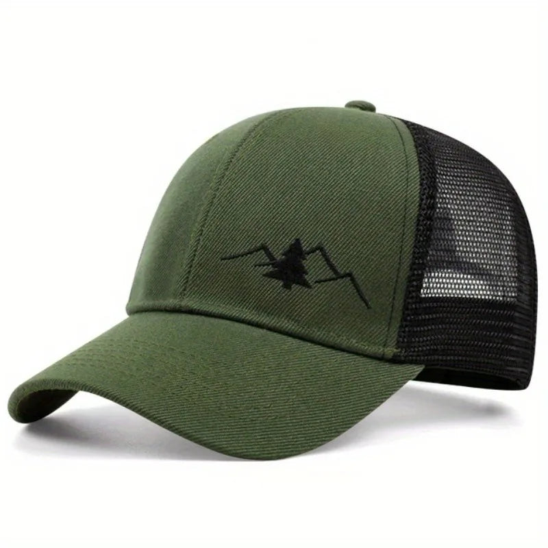 Spring and summer mesh hats for men and women, thin, breathable, sun resistant, sun shading, beach worn baseball caps