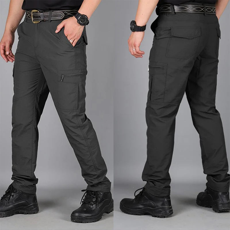Men's Tactical Cargo Pants – Lightweight Multi-Pocket Outdoor Hiking Trousers