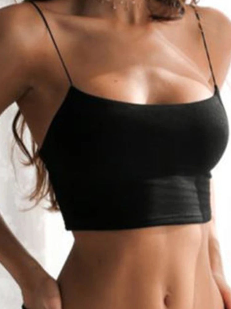 Women's Halter Backless Crop Top | Sleeveless Camisole Tube Top S-XL