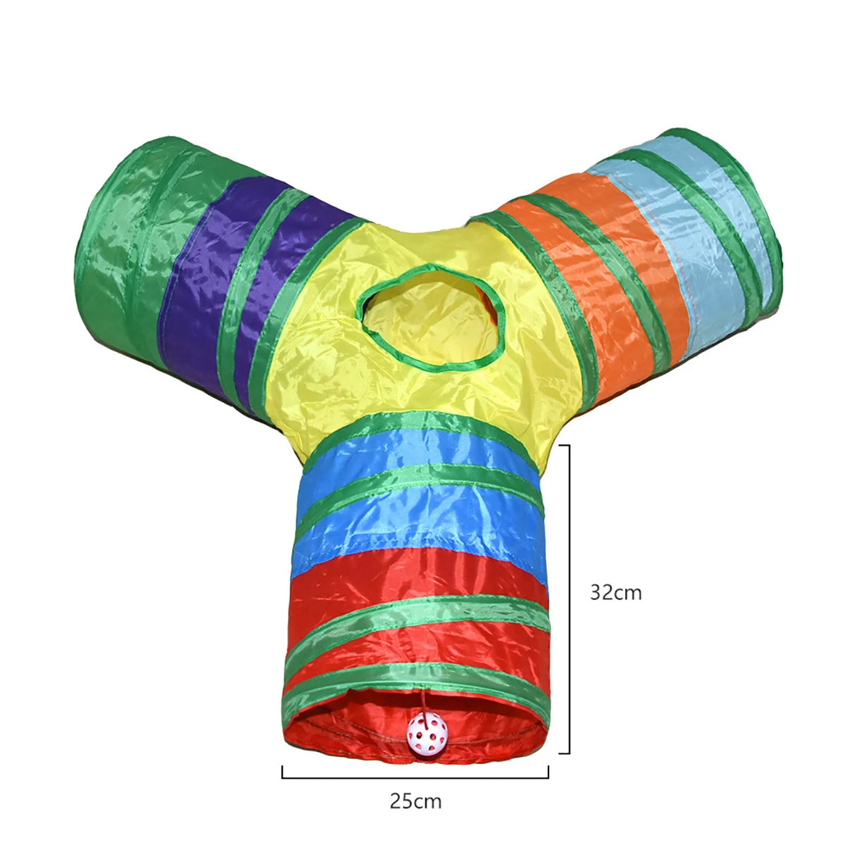 Túnel de juguete plegable para gatos – Túnel de juego interactivo plegable para gatos, gatitos y conejos