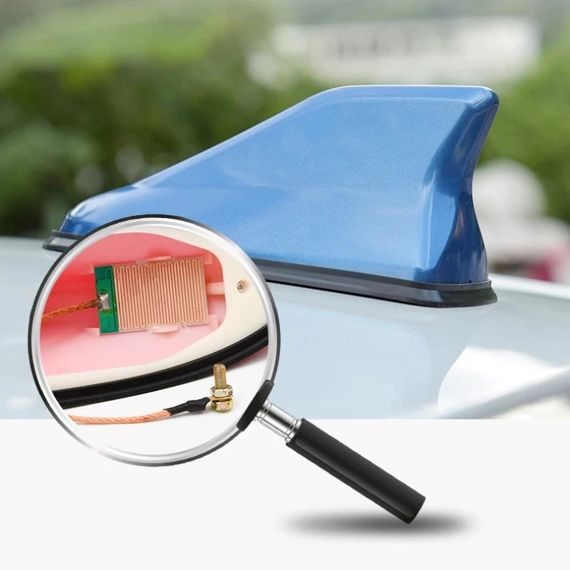 Car Shark Fin Antenna – Universal FM/AM Radio Aerial Replacement | No Drilling
