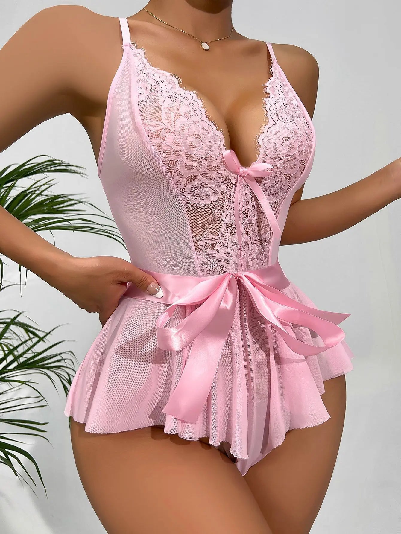 Sheer Lace Lingerie Set — Sexy Transparent Underwear for Women