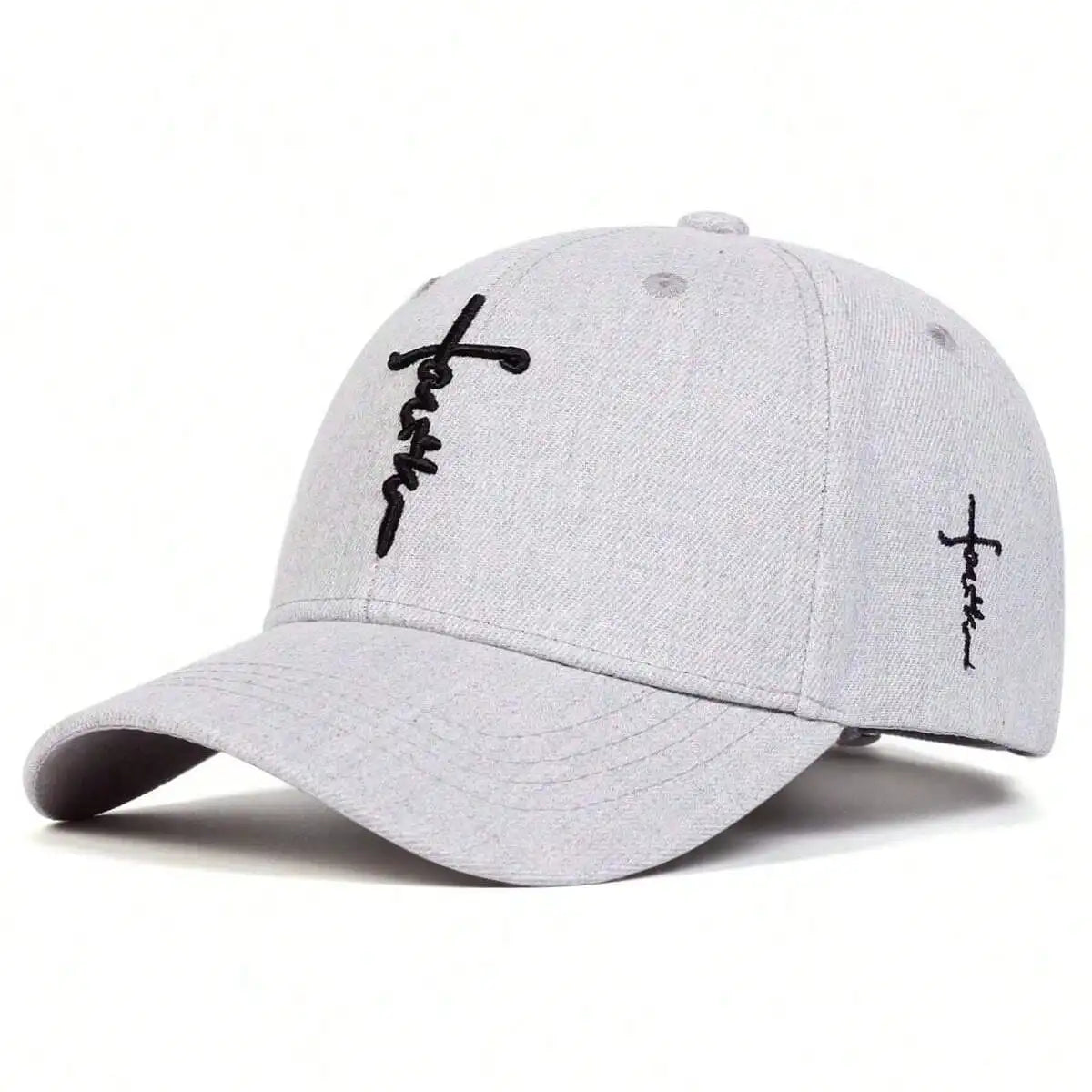 Gorra de béisbol bordada Fashion Faith para hombre y mujer, sombreros de sol de primavera y verano, gorra de algodón Snapback, gorras de camionero Hip Hop unisex